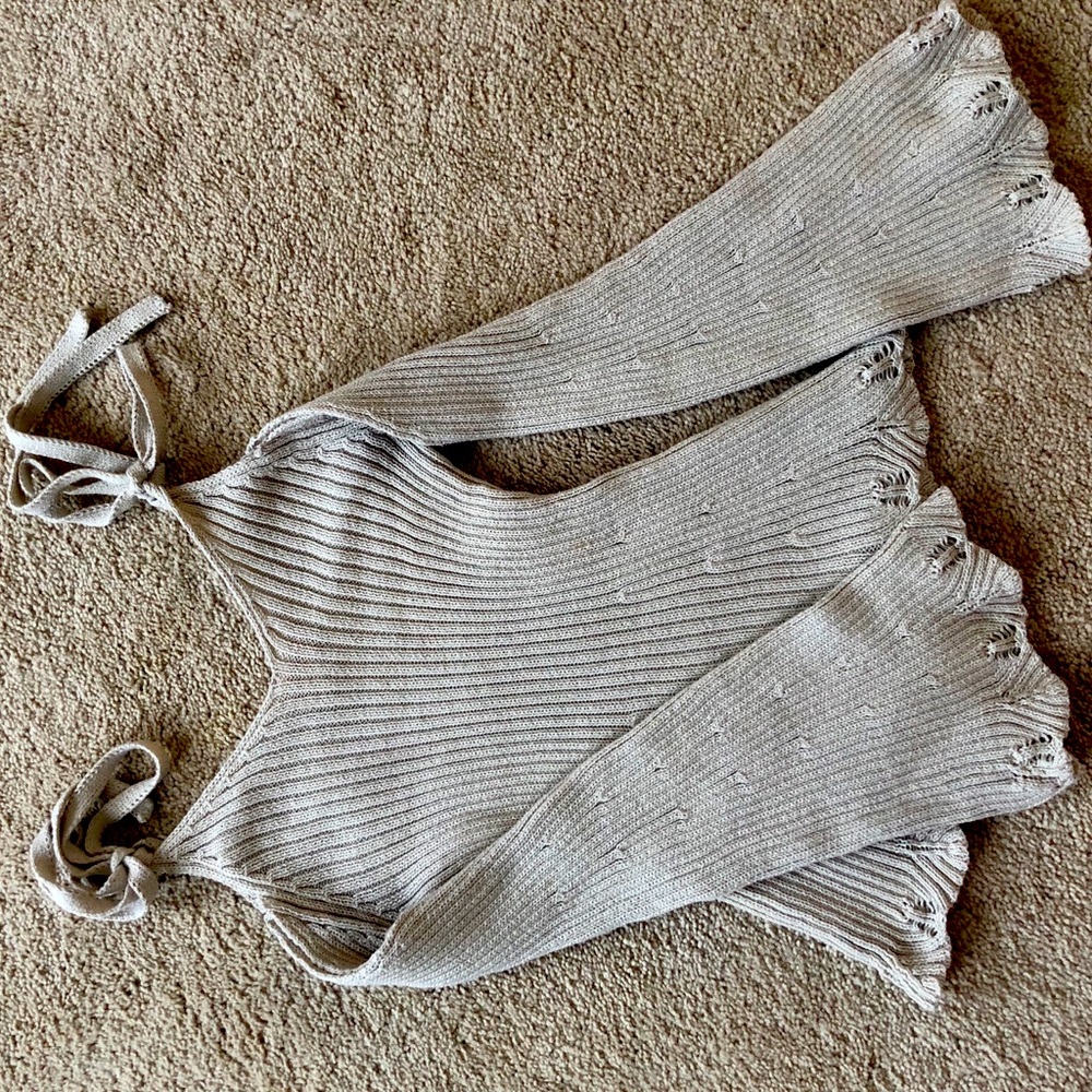 Cold Shoulder Knit Sweater